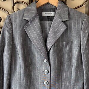 Tahari Pinstripes Pant Suit